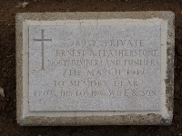 Struma Military Cemetery - Featherstone, Ernest Alfred